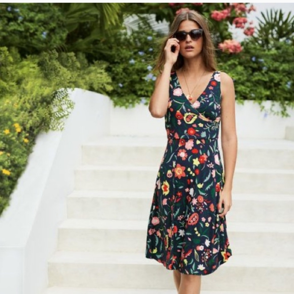 Boden Floral Midi Dress